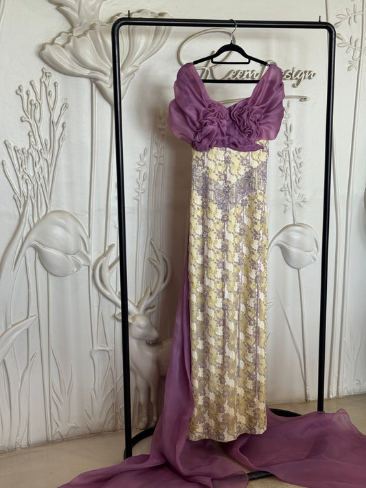 Purple Yellow Dress
