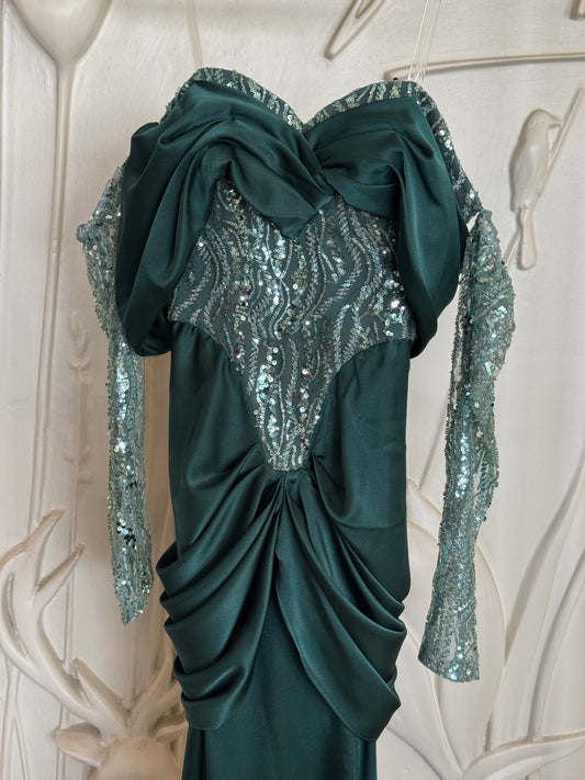 Dark Green Dress